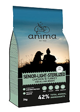 Anima Senior Light Sterilized All Breed (Курица, индейка)